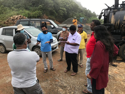 Suran and team have an impromptu meet at Cobert's Gap