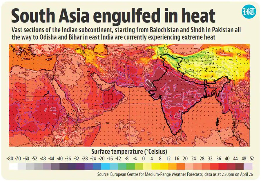 South Asian engulfed in heat