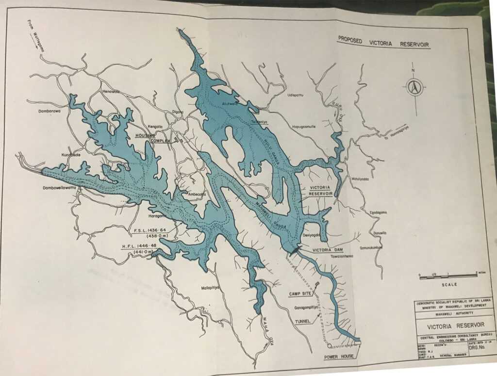 The old proposal for the victoria dam